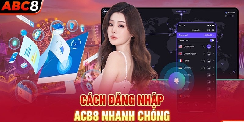 Hướng dẫn hội viên từng bước cách đăng nhập ABC8